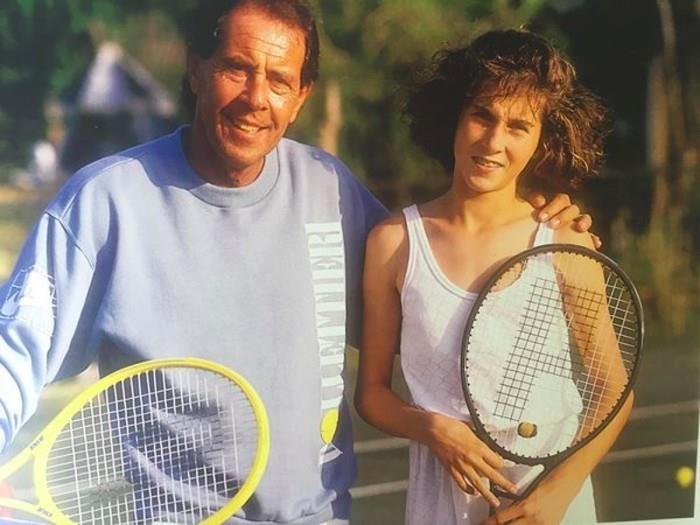 Monica Seles 13 ans avec Nick Bollettieri Tennis Academy en Floride
