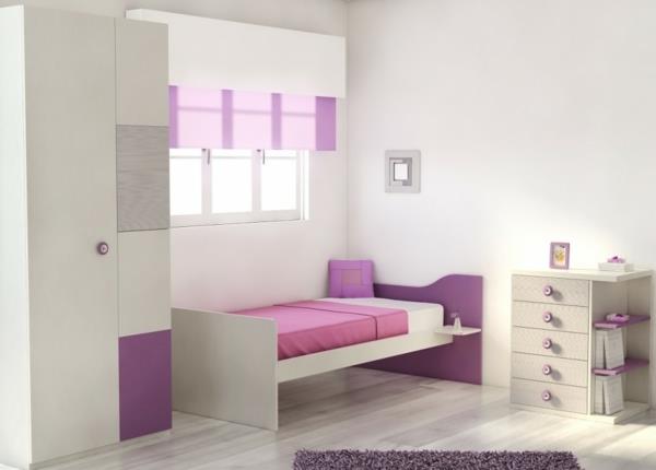Tissus de chambre à coucher design rose violet