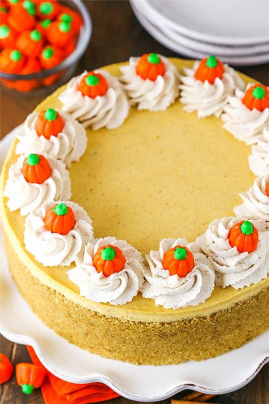Gâteau au fromage à la citrouille sans cuisson Gâteau au fromage sans balises