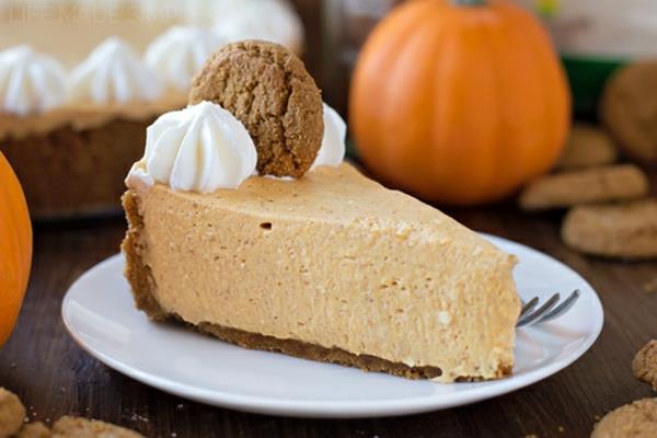Recette de gâteau au fromage à la citrouille sans cuisson Gâteau au fromage Dessert d'automne