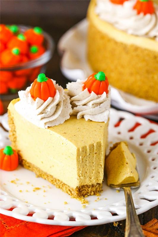 Recette de gâteau au fromage à la citrouille sans cuisson sans gâteau au fromage au four