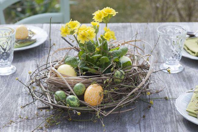 Idées d'artisanat de Pâques - design de table - Oeufs de Pâques