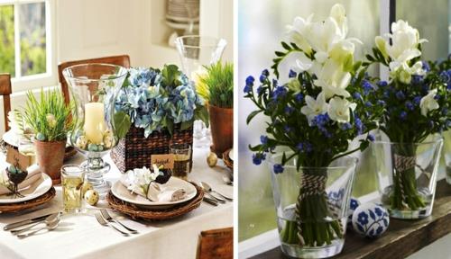 Décorations de Pâques et objets décoratifs bouquet de fleurs de lapin de Pâques