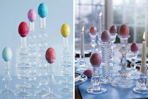 Décorations de Pâques et objets décoratifs oeufs de fleurs de lapin de Pâques