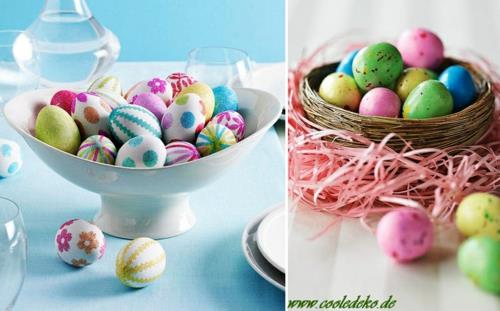 Décoration de Pâques objets décoratifs lapins de pâques fleurissent colorés