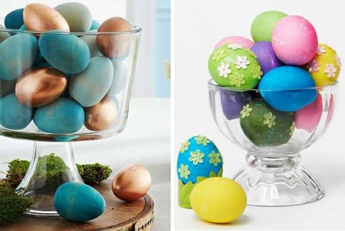 Décorations et objets de décoration de Pâques Bricolage en verre de lapin de Pâques