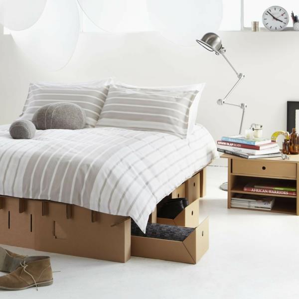 Meble kartonowe meble kartonowe meble do sypialni łóżko szafka nocna