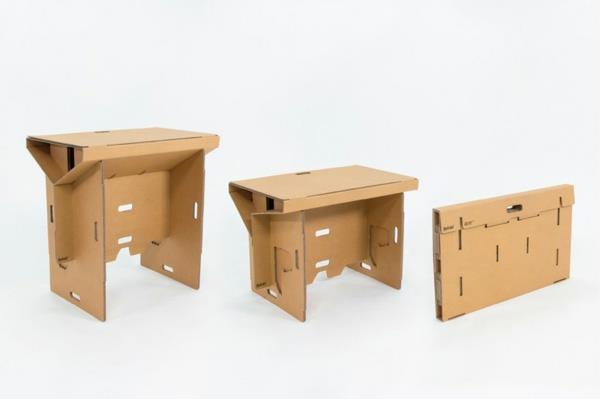 Składane meble kartonowe biurko meble kartonowe