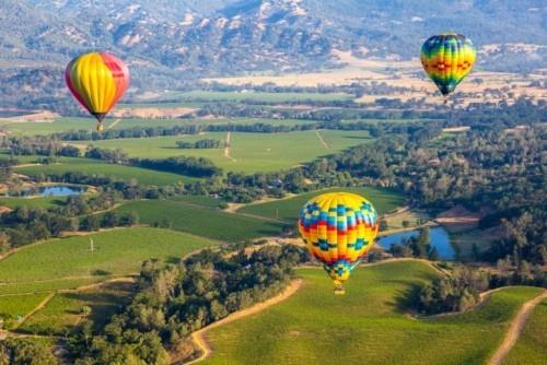 Destinations en septembre Faites un tour en montgolfière dans la Napa Valley et admirez le paysage d'en haut