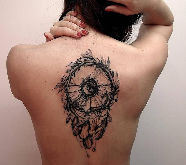 Ogromny pomysł na tatuaż z łapaczem snów