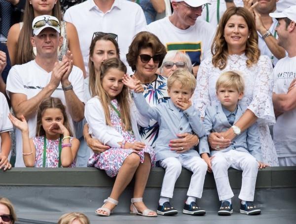 Roger Federer i Mirka mają czworo dzieci w dużych turniejach