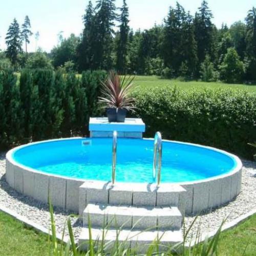 Okrągłe baseny ogrodowe idealne schody modelowe wymagana jest dobra przykrycie basenu