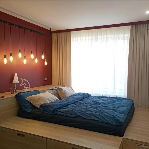 Idées de chambre à coucher lits modernes design mural moderne