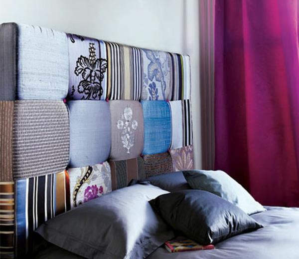 Patchwork tête de lit design chambre