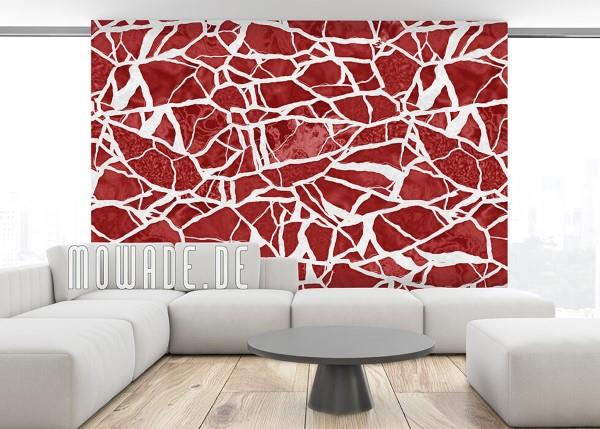 Papiers peints intissés 3D beaux et modernes pour chaque intérieur et préférence papier peint rouge blanc élégant mosaïque intissé