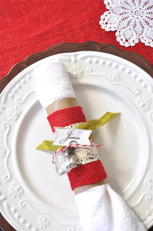 Anneaux de serviette Tinker pour Noël - idées élégantes et instructions pour une décoration de table de fête papier toilette déco feutre note