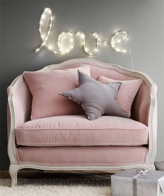 Canapé chambre d'enfant design meubles de chambre d'enfant canapé rose foncé