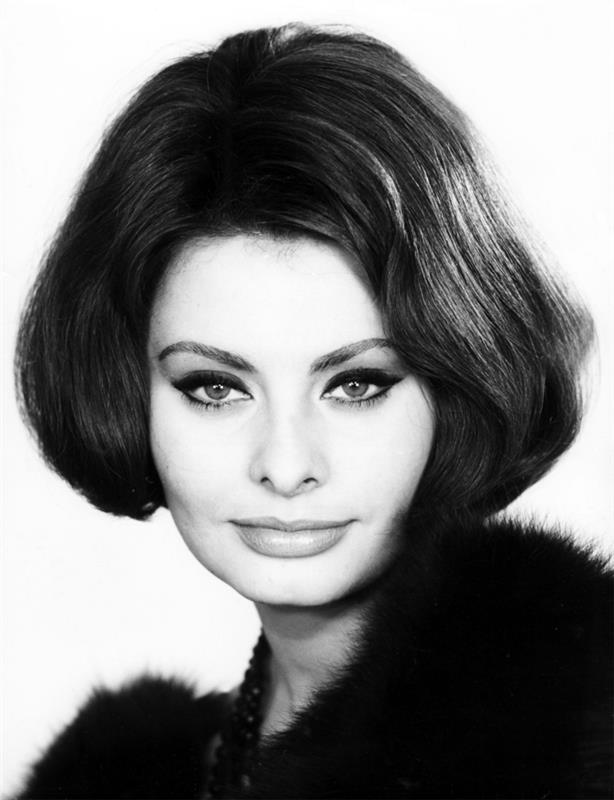 Sophia Loren coiffures années 50 coupes de cheveux