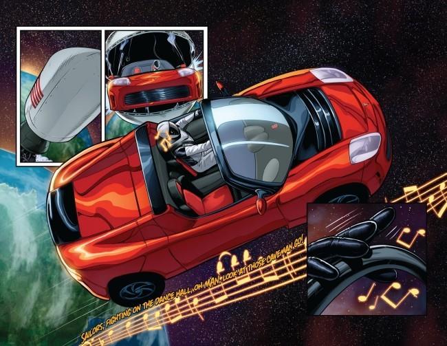 Starman sur le Tesla Roadster tourne autour du soleil pour la première fois les aventures de starman