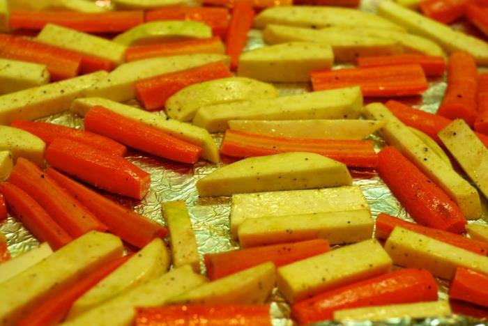 Préparer les carottes de céleri
