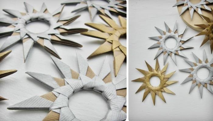 Faire des étoiles pour Noël avec les instructions de l'origami Décoration de Noël étape 8