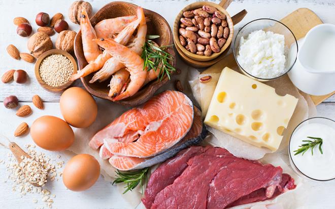 Régime métabolique Easy Body System Aliments riches en protéines Produits laitiers Fromage Poisson Crevette Haricots