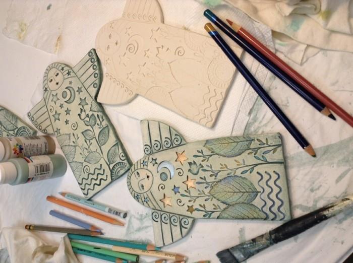 Pomysły na ceramikę Pomysły na ceramikę z dziećmi DIY POMYSŁY anioły