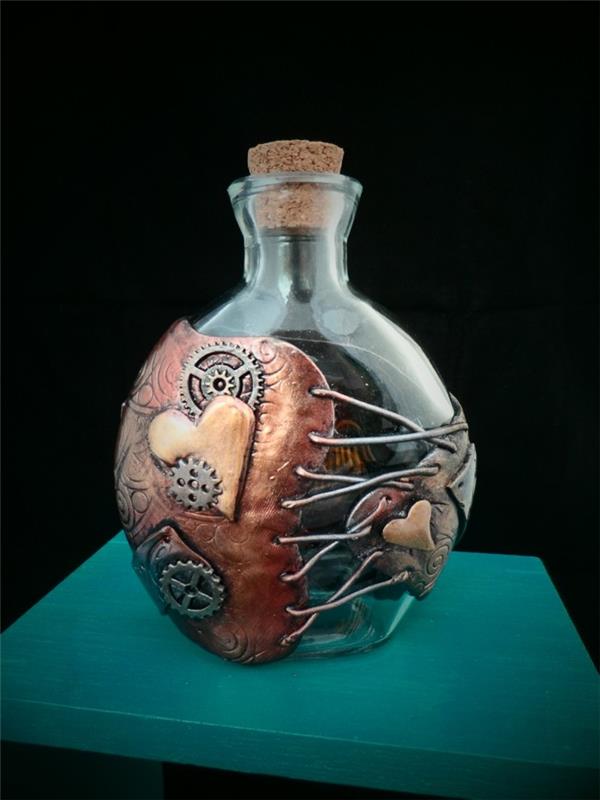 Pomysły na ceramikę Pomysły na ceramikę z dziećmi Butelka artystyczna DIY IDEAS
