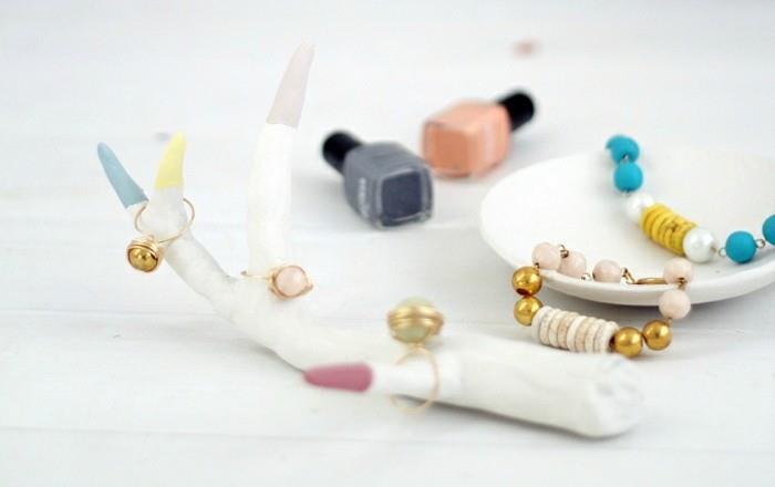 Pomysły na ceramikę Pomysły na ceramikę z dziećmi Stojak na biżuterię DIY IDEAS