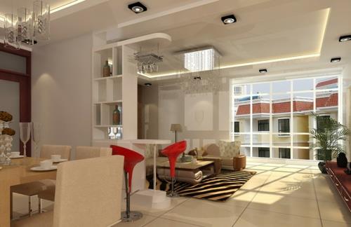 éclairage de plafond moderne Grand design de plafond dans le salon