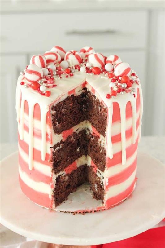 Pomysły na ciasto Tortrendeko w kolorze czerwonym i białym
