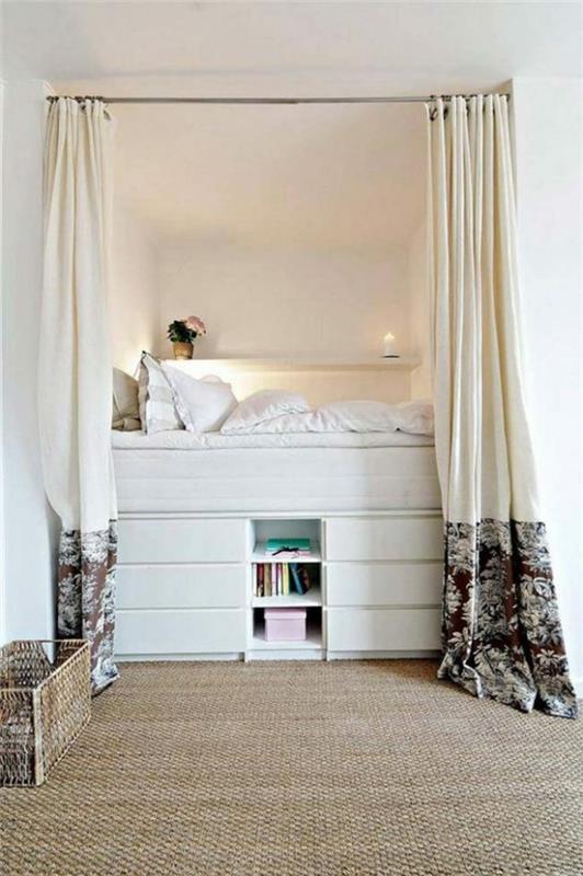 La décoration de la chambre Tumblr comprend un lit mezzanine dans la chambre