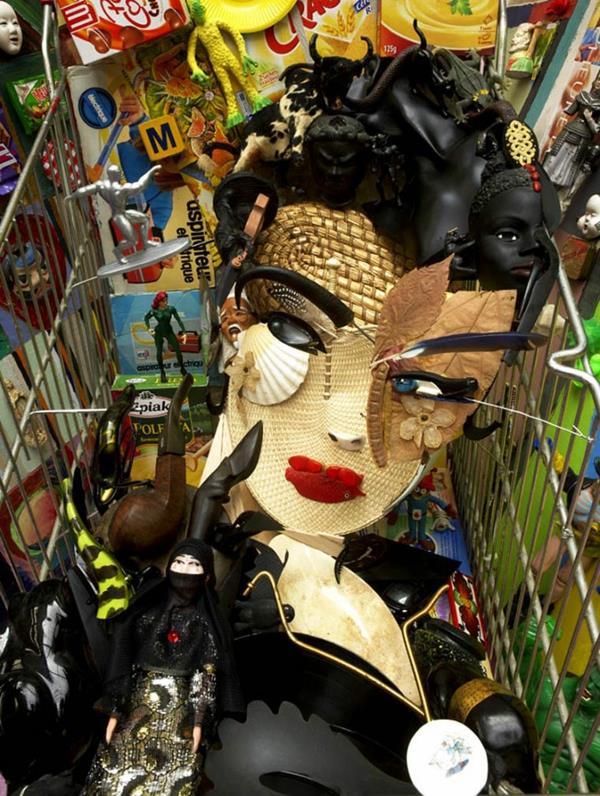 portraits anamorphiques bernard pras visage femme dame