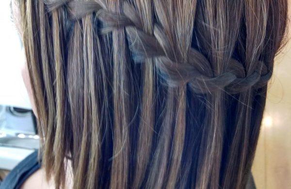 Wodospad fryzura fryzura cienkie włosy damskie