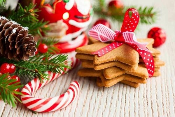 Activités de jeux d'hôte de fête de Noël Biscuits de Noël