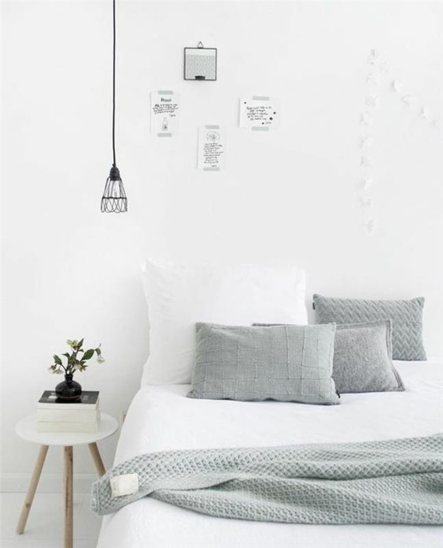 Idées de décoration de chambre à coucher couleurs neutres