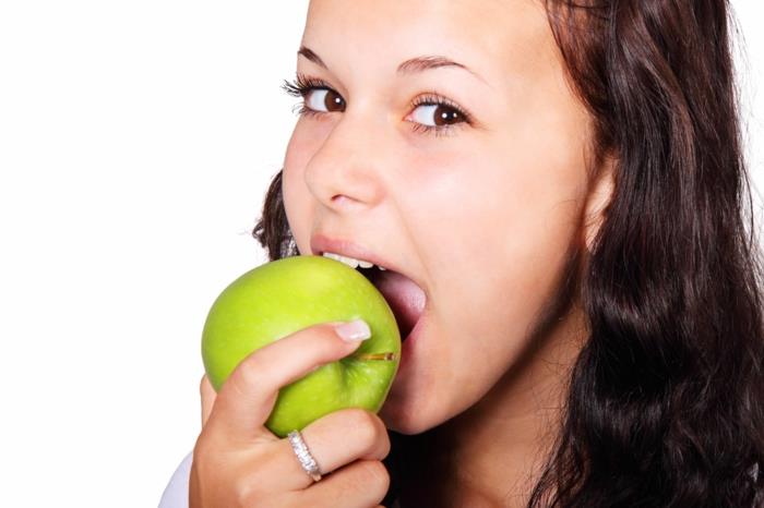 Yin Yang oznacza jabłko świeże zielone jeść