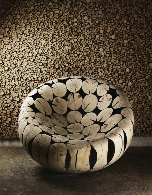 Fauteuil corée du sud sculptures bois art contemporain