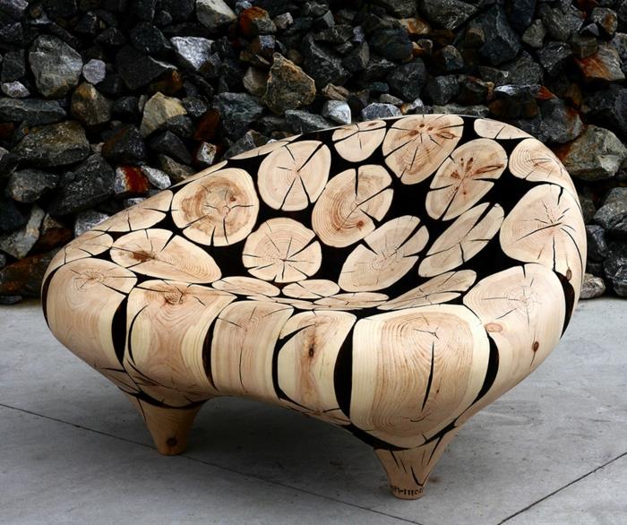 Sculptures en bois d'art contemporain corée du sud