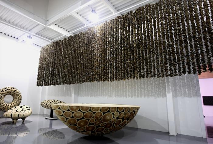 Atelier d'art contemporain de l'artiste miroir