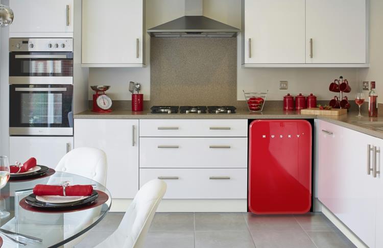 réfrigérateurs américains husky red rétro réfrigérateur rouge