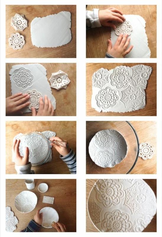 instructions bol en plâtre décoration de table vous-même