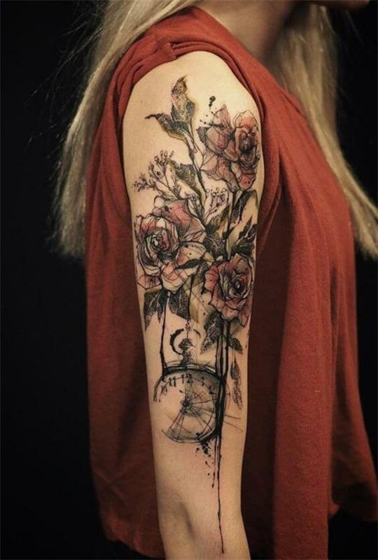 Idées de tatouage à l'aquarelle pour les femmes