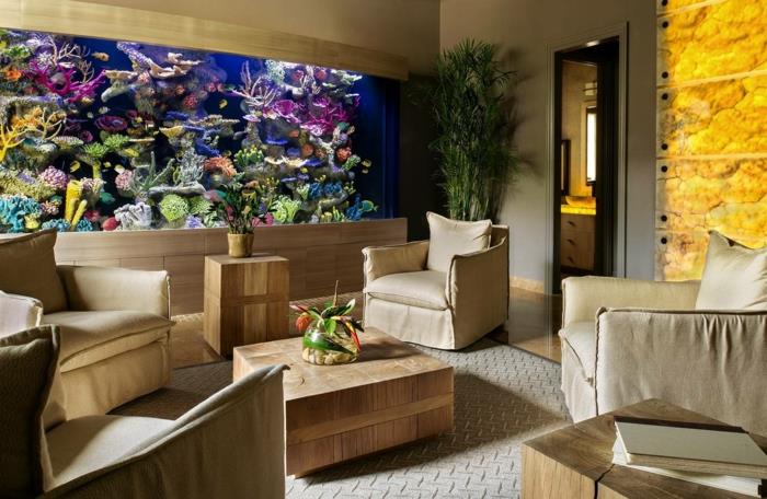 aquarium mis en place atmosphère de conception exemples d'ameublement conception de mur cher