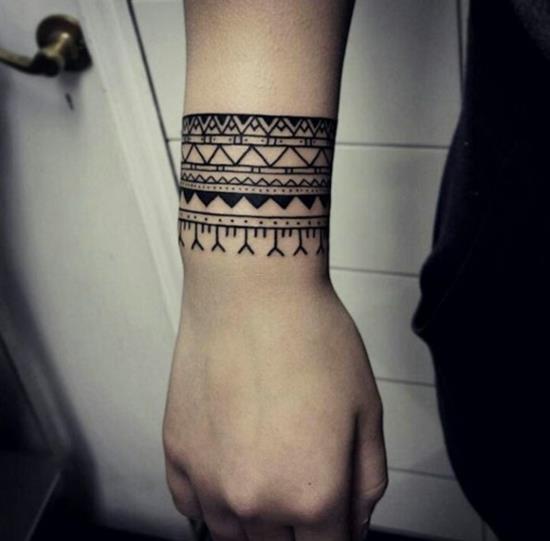 bracelet tatouage motifs ethno
