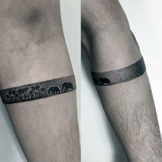 bracelet tatouage hommes motifs afrique
