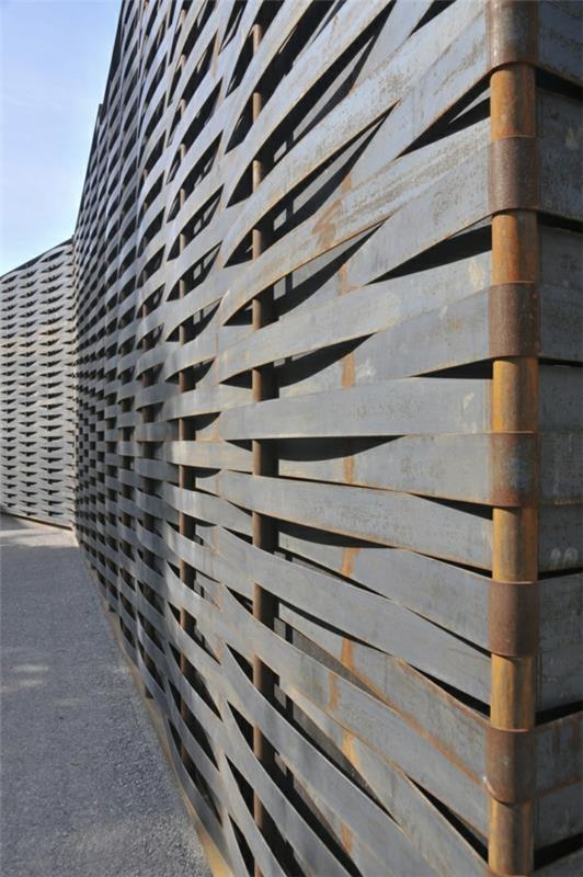 type de clôture en métal design extérieur