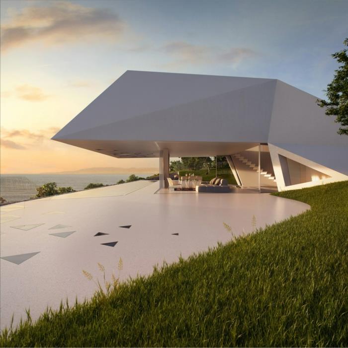 niezwykłe domy wakacyjne z widokiem na ocean futurystyczna architektura