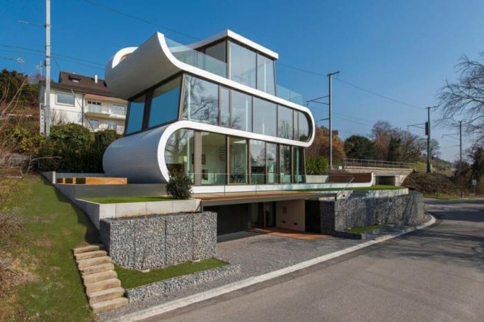 niezwykłe domy wakacyjne nowoczesny design szwajcaria waveform