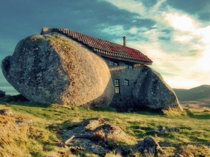 wyjątkowe domy wakacyjne dom z kamienia guimaraes portugalia
